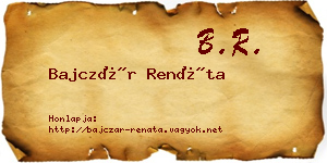 Bajczár Renáta névjegykártya